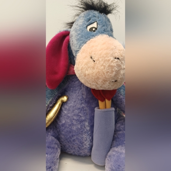 Disney Store Winnie the Pooh and Eeyore Cupid Plush Set Valentine's Day Love - Picture 13 of 16